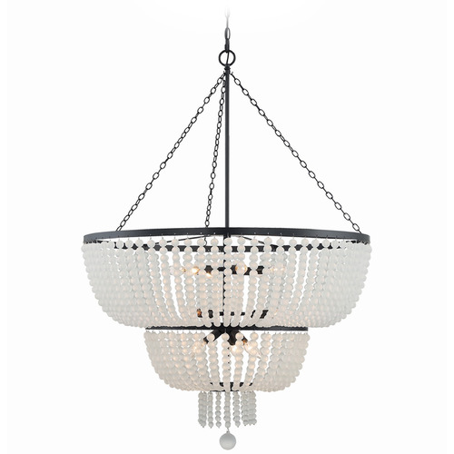 Crystorama Lighting Rylee Matte Black Chandelier