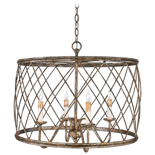 Quoizel Lighting Dury 23-Inch Pendant in Century Silver Leaf by Quoizel Lighting RDY2823CS