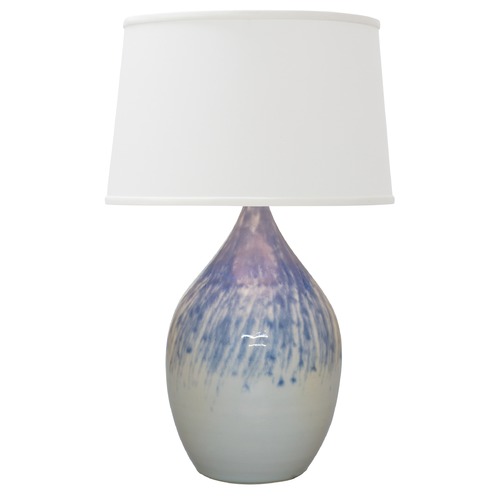 Scatchard Stoneware Decorated Gray Table Lamp by House of Troy Lighting