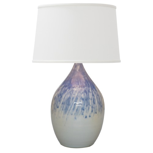 House of Troy Lighting Scatchard Stoneware Decorated Gray Table Lamp by House of Troy Lighting GS402-DG