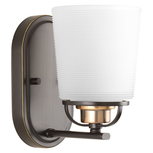 Progress Lighting West Village Sconce in Bronze & Brass by Progress Lighting P300004-020