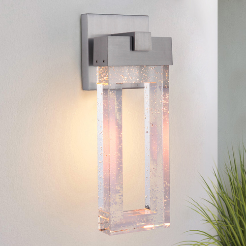 Aria 17.50-Inch LED Outdoor Wall Light in Satin Aluminum by Craftmade Lighting