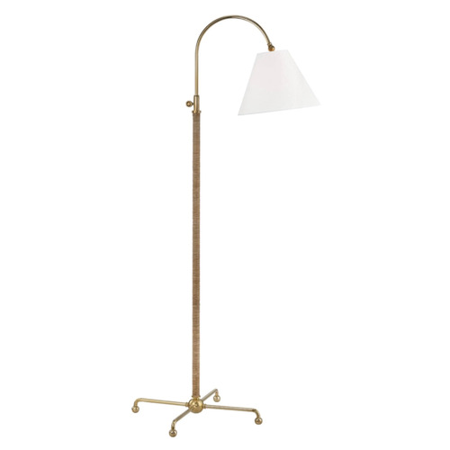 Curves No. 1 Aged Brass Floor Lamp by Hudson Valley Lighting