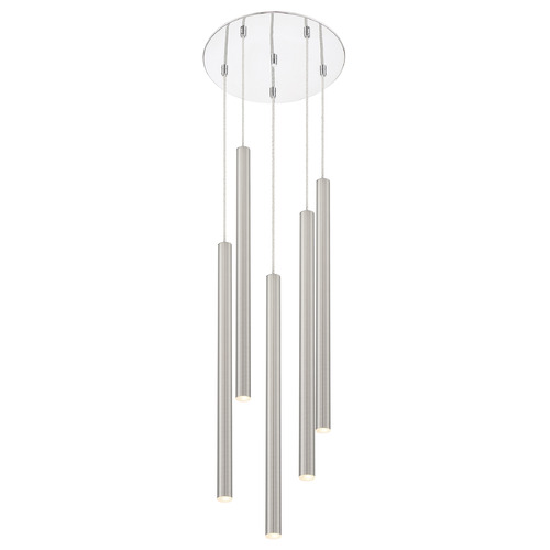 Z-Lite Forest Chrome LED Multi-Light Pendant by Z-Lite 917MP24-BN-LED-5RCH