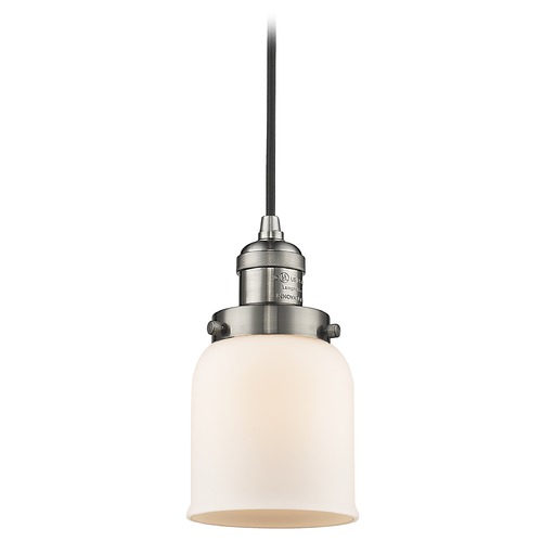 Small Bell Brushed Satin Nickel Mini Pendant by Innovations Lighting