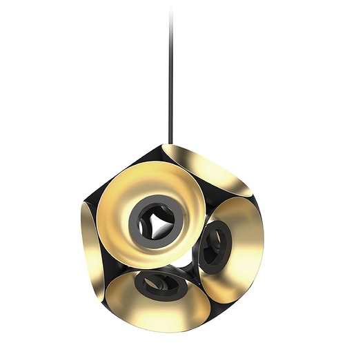 Kuzco Lighting Magellan 23-Inch LED Pendant in Black & Gold by Kuzco Lighting CH51224-BK/GD