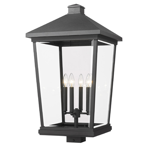 Beacon Black Post Light by Z-Lite