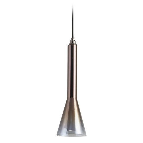 Oxygen Liberty Coffee Ombre LED Pendant in Gunmetal by Oxygen Lighting 3-652-2018