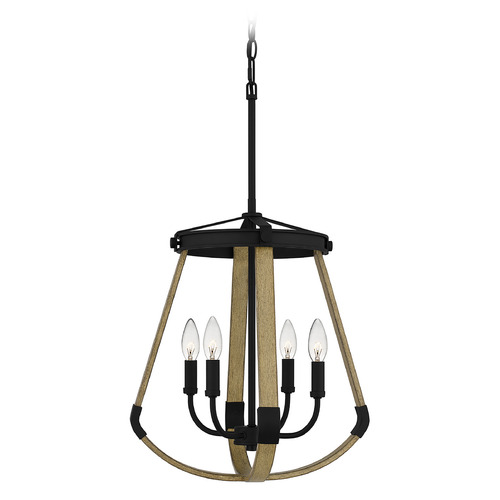 Quoizel Lighting Demura 16.25-Inch Pendant in Matte Black by Quoizel Lighting DMA2816MBK