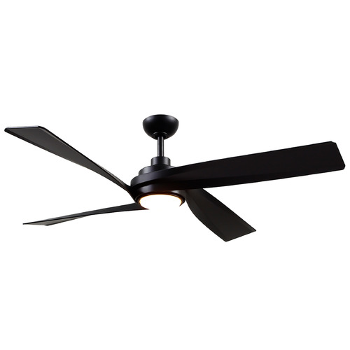 Horizon Matte Black LED Ceiling Fan by Kuzco Lighting