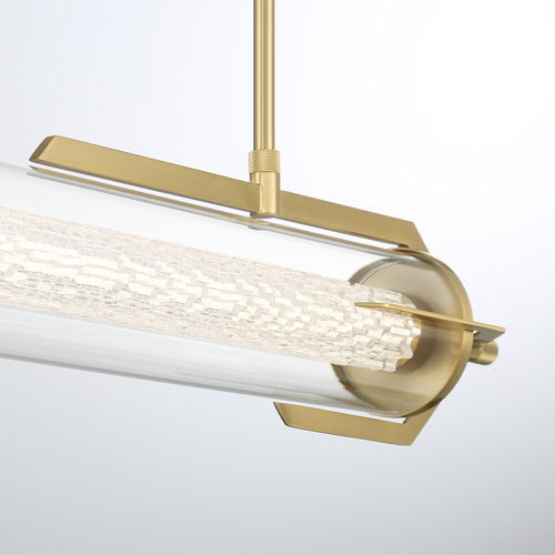 Espada 48-Inch LED Linear Pendant in Gold by Eurofase Lighting