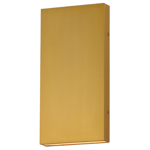 Brik Natural Aged Brass LED Outdoor Wall Light by ET2 Lighting