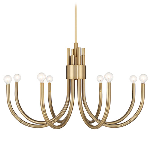 Savoy House Lighting Sorrento Noble Brass Chandelier