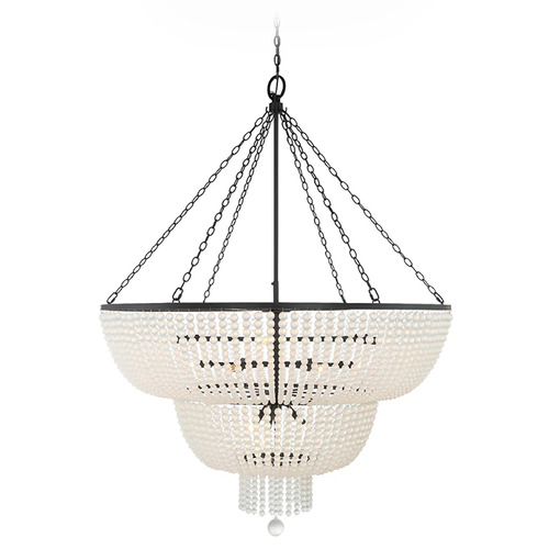 Crystorama Lighting Rylee Matte Black Chandelier