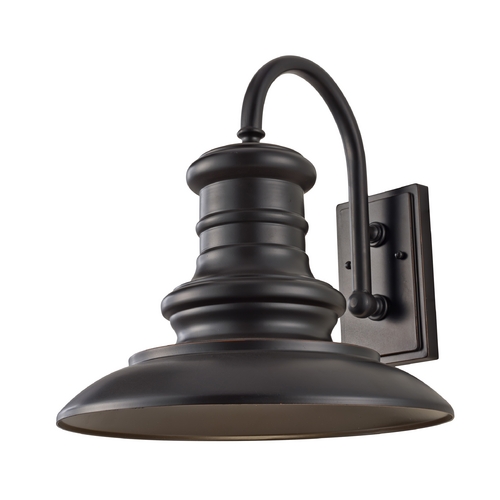 Redding Station Outdoor Wall Light in Restoration Bronze by Generation Lighting