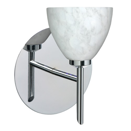 Besa Lighting Besa Lighting Divi Chrome LED Sconce 1SW-185819-LED-CR