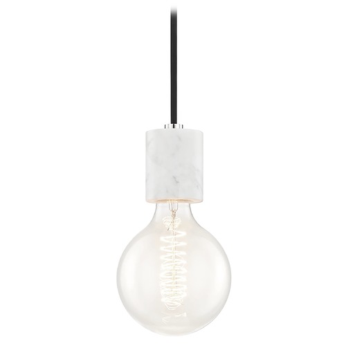 Mitzi by Hudson Valley Asime Mini Pendant in Polished Nickel by Mitzi by Hudson Valley H120701-PN