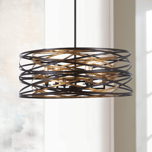 Minka Lavery Vortic Flow Dark Bronze with Mosaic Gold Pendant by Minka Lavery 4673-111