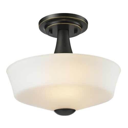 Z-Lite Z-Lite Montego Coppery Bronze Semi-Flushmount Light 411SF2