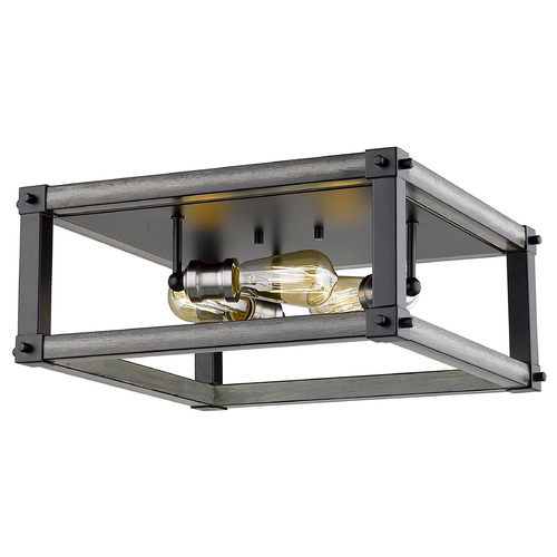 Kirkland Ashen Barnboard Flush Mount by Z-Lite