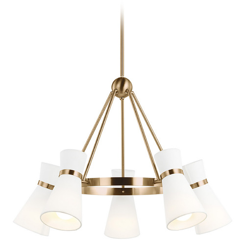 Visual Comfort Studio Collection Clark Satin Brass Chandelier