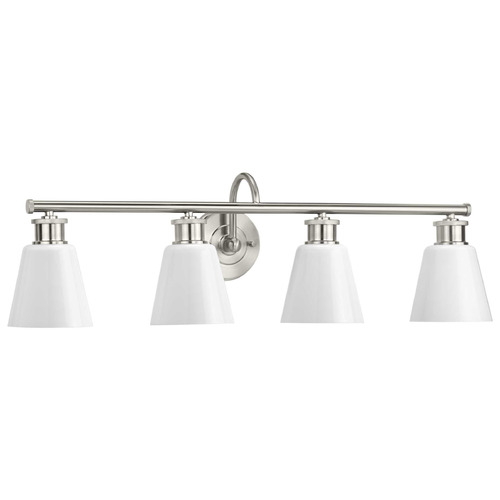 Progress Lighting Progress Lighting Ashford Brushed Nickel Bathroom Light P300317-009
