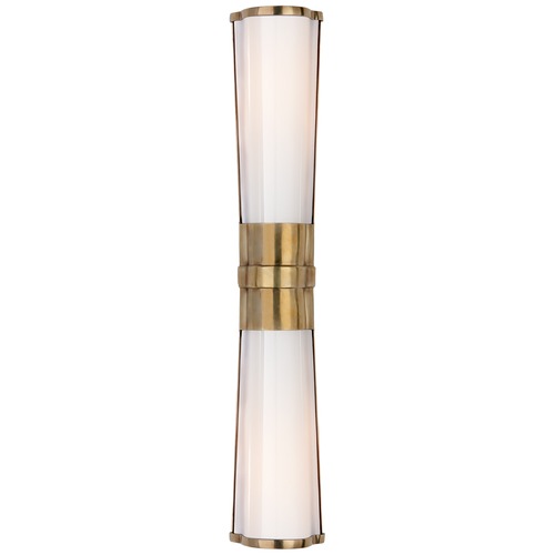 E.F. Chapman Carew Linear Sconce in Antique Brass by Visual Comfort Signature