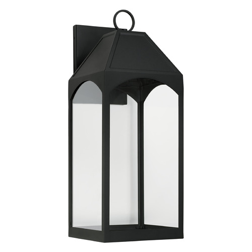 Burton 26.25-Inch Outdoor Wall Lantern in Black by Capital Lighting