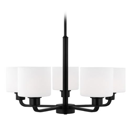 Generation Lighting Canfield 24-Inch Midnight Black Chandelier by Generation Lighting 3128805-112