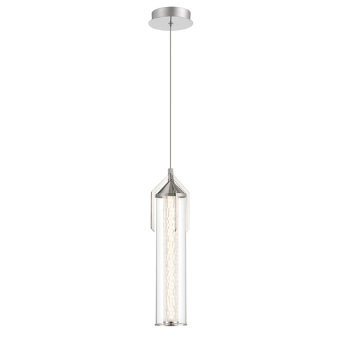 Espada 20-Inch LED Pendant in Polished Nickel by Eurofase Lighting