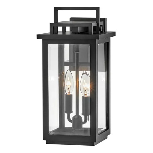 Winthorpe Medium Outdoor Wall Lantern in Black by Hinkley Lighting