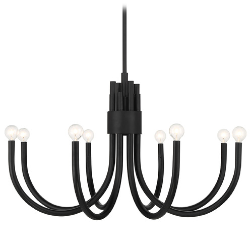 Savoy House Lighting Sorrento Matte Black Chandelier