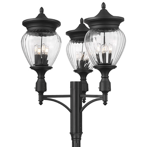 Z-Lite Davina Black Post Light