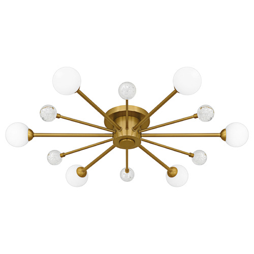 Quoizel Lighting Quoizel Lighting Combe Brushed Gold Semi-Flushmount Light QSF6781BRG