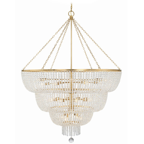 Crystorama Lighting Rylee Antique Gold Chandelier