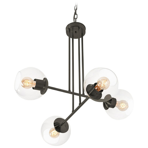 Afx Lighting Jamie Black Pendant Light with Globe Shade
