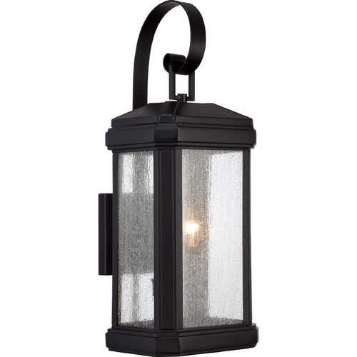 Quoizel Lighting Trumbull Outdoor Wall Light in Black by Quoizel Lighting TML8408K