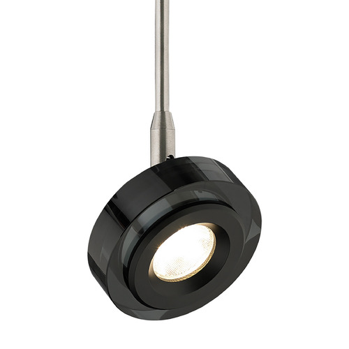 Visual Comfort Modern Collection Sean Lavin Brim 5-Inch 3000K 20-Degree LED Monopoint Track Head in Black by VC Modern 700MPBRM9302005KB