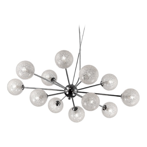 Access Lighting Mid-Century Modern LED Chandelier Chrome Opulence by Access Lighting by Access Lighting 62327LEDDLP-CH/CRY