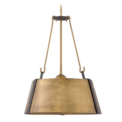 Cartwright 19.50-Inch Pendant in Rustic Brass by Hinkley Lighting