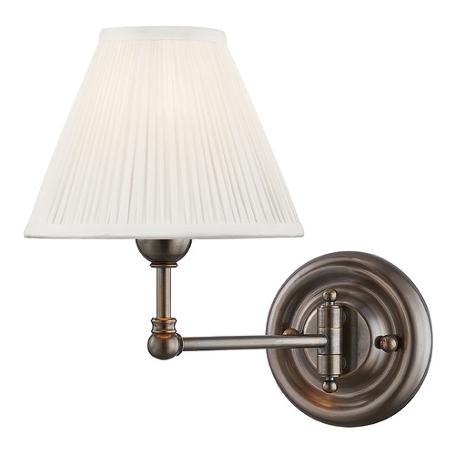 Classic No. 1 Distressed Bronze Sconce by Hudson Valley Lighting