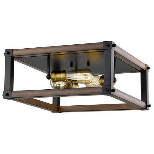 Kirkland Rustic Mahogany Flush Mount by Z-Lite