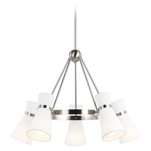 Visual Comfort Studio Collection Visual Comfort Studio Collection Clark Brushed Nickel Chandelier 3190505-962