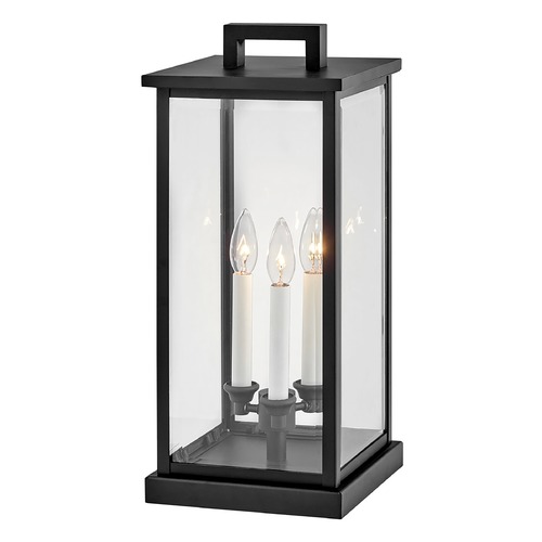 Weymouth Large Pier Mount Lantern in Black by Hinkley Lighting