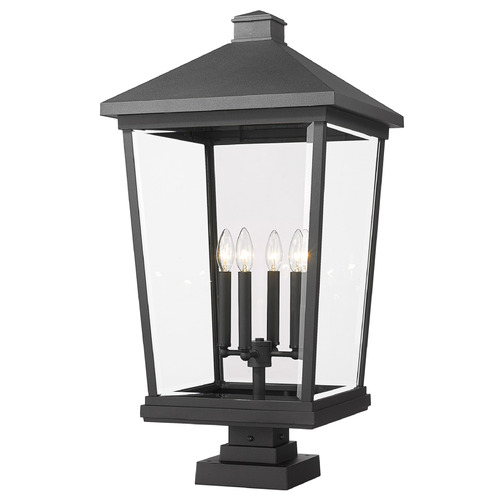 Beacon Black Post Light by Z-Lite