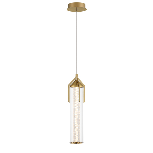 Espada 20-Inch LED Pendant in Gold by Eurofase Lighting