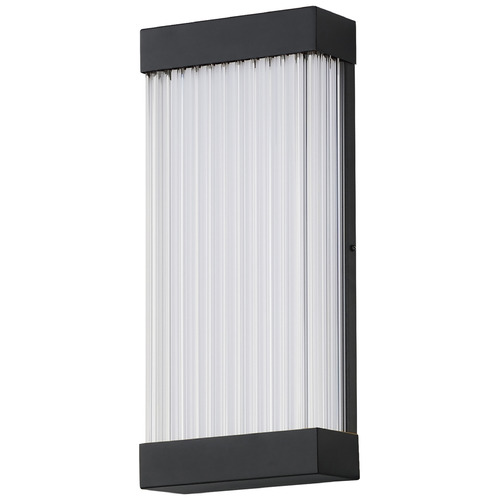 Acropolis Black LED Outdoor Wall Light by ET2 Lighting
