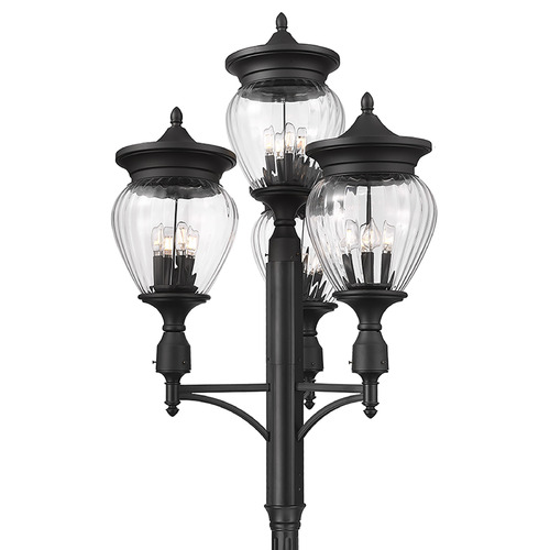 Z-Lite Davina Black Post Light