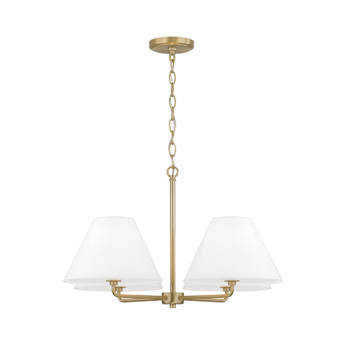 Capital Lighting Capital Lighting Parson Matte Brass Chandelier 453242MA
