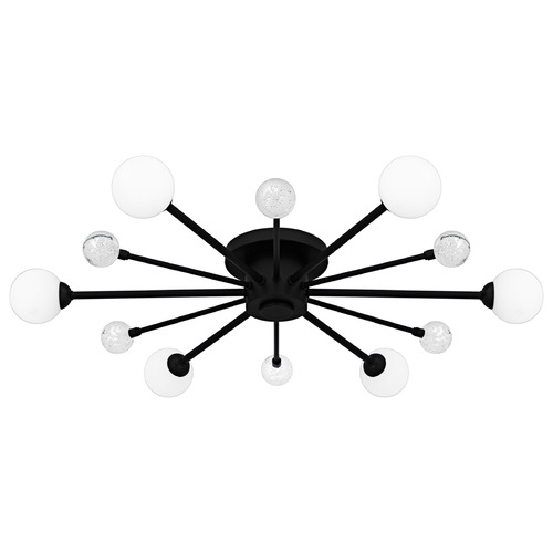 Quoizel Lighting Combe Matte Black Semi-Flushmount Light